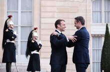 Κυριάκος Μητσοτάκης και Εμανουέλ Μακρόν