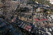 Εικόνες από την ολοκληρωτική καταστροφή του ΚΥΤ στην Μόρια, μετά την πυρκαγιά