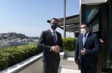 Γεύμα Κυριάκου Μητσοτάκη με τον Ζόραν Ζάεφ