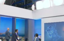 Στη διάρκεια της εκπομπής «Καλημέρα Ελλάδα» έπιασε φωτιά ένα από τα φωτιστικά του στούντιο