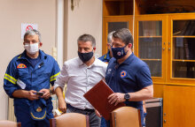 Στην Κεφαλονιά ο Νίκος Χαρδαλιάς μετά την κακοκαιρία «Ιανός»