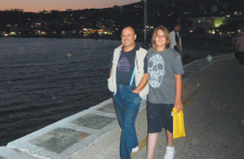 Ο Στράτος Φαναράς με το γιο του Κωστή 