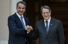 Ο Κυριάκος Μητσοτάκης και ο Νίκος Αναστασιάδης 