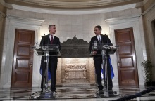 Ο Γενς Στόλτενμπεργκ και ο Κυριάκος Μητσοτάκης