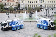 Δήμος Αθηναίων Απορριμματοφόρα και Κάδοι ανακύκλωσης