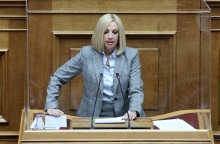 Η πρόεδρος του ΚΙΝΑΛ, Φώφη Γεννηματά 