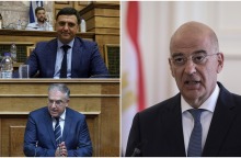 Ο Νίκος Δένδιας, ο Βασίλης Κικίλιας και ο Τάκης Θεοδωρικάκος