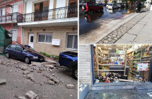 Καταστροφές στο Βαθύ από τον φονικό σεισμό στη Σάμο 