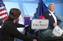 Το ομοίωμα του Ντόναλντ Τραμπ στο Μουσείο Κέρινων Ομοιωμάτων Μαντάμ Τισό.