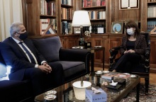 Η Πρόεδρος της Δημοκρατίας, Κατερίνα Σακελλαροπούλου