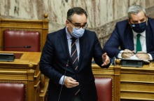 Ο υφυπουργός Υγείας, Βασίλης Κοντοζαμάνης