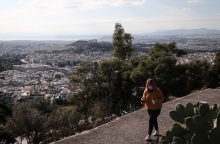 Στιγμιότυπο από το lockdown στην Αθήνα 