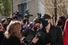 Ο τραγουδιστής Νότης Σφακιανάκης στην Ευελπίδων 