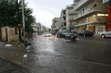 Πλημμυρισμένος δρόμος λόγω καταιγίδας (ΦΩΤΟ ΑΡΧΕΙΟΥ)