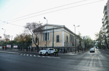 Περιπολικό της Αστυνομίας έξω από το Πολυτεχνείο