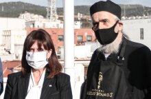 Η Πρόεδρος της Δημοκρατίας με τον γέροντα Επιφάνιο 