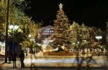 Χριστουγεννιάτικη ατμόσφαιρα στην πλατεία Συντάγματος
