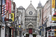 Άδειοι δρόμοι στο Δουβλίνο 