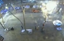 Στιγμιότυπο πριν την έκρηξη από κάμερα ασφαλείας