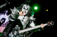 Στιγμιότυπο από τη συναυλία των KISS στην Αθήνα τον Μάιο του 2008