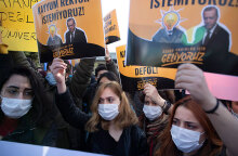 Φοιτητές στην Κωνσταντινούπολη διαδηλώνουν κατά του νέου πρύτανη στο Πανεπιστήμιο του Βοσπόρου που διορίστηκε από τον Ερντογάν