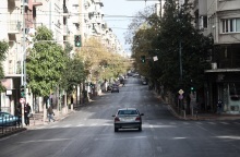 Στιγμιότυπο από το lockdown στην Αθήνα 