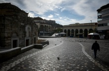 Στιγμιότυπο από το lockdown στην Αθήνα 