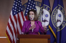 Η πρόεδρος της Βουλής των Αντιπροσώπων, Νάνσι Πελόζι