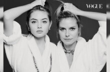 Το σουπερμόντελ Heidi Klum (δεξιά) με την 16χρονη κόρη της Leni (αριστερά) στη Vogue Γερμανίας