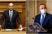 Ο Νίκος Δένδιας και ο Μεβλούτ Τσαβούσογλου