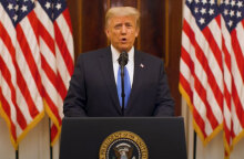 Ο Ντόναλντ Τραμπ στην αποχαιρετιστήρια ομιλία του ως 45ος πρόεδρος των ΗΠΑ