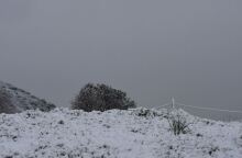 Xιόνια από την κακοκαιρία Λέανδρος