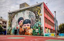 Εντυπωσιακό mural στον τοίχο σχολείου - Επιστρέφουν στα θρανία τη Δευτέρα 1 Φεβρουαρίου 2021 οι μαθητές σε Γυμνάσια και Λύκεια