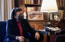 Η υπουργός Πολιτισμού, Λίνα Μενδώνη