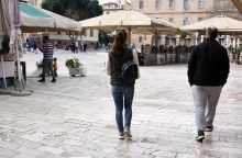 Στιγμιότυπο από το lockdown στο Ναύπλιο