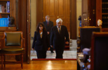 Κατερίνα Σακελλαροπούλου και Προκόπης Παυλόπουλος στο Προεδρικό Μέγαρο