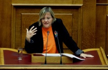 Η βουλευτής του ΣΥΡΙΖΑ, Βασιλική Κατριβάνου