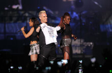 Στιγμιότυπο από τη συναυλία του Robbie Williams στην Αθήνα το 2015