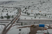 Κακοκαιρία «Μήδεια»: Λευκό τοπίο στο Μαρτίνο Φθιώτιδας