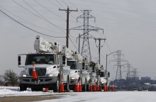 Φορτηγά στην Αμερική εν μέσω κακοκαιρίας