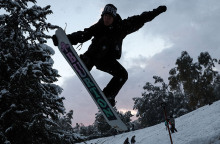  Κακοκαιρία ''Μήδεια'' / Snowboard στο πάρκο Ελευθερίας την Τρίτη 16 Φεβρουαρίου 2021