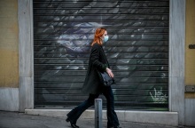 Στιγμιότυπο από το lockdown στο κέντρο της Αθήνας