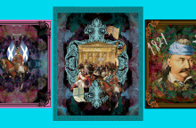 Μεταξωτά φουλάρια της Γεωργίας Νικοδήμου.