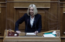 Η πρόεδρος του ΚΙΝΑΛ, Φώφη Γεννηματά 