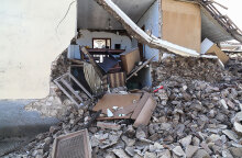 Σεισμός στην Ελασσόνα: Κατεστραμμένο σπίτι στο χωριό Αμούρι