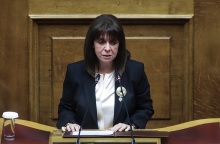 Η Πρόεδρος της Δημοκρατίας, Κατερίνα Σακελλαροπούλου, στη Βουλή