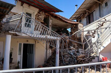 Σεισμός στην Ελασσόνα: Κατεστραμμένο σπίτι στο Μεσοχώρι