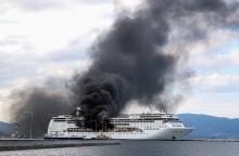 Φωτιά σε κρουαζιερόπλοιο στην Κέρκυρα