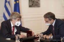 Κυριάκος Μητσοτάκης συνάντηση με τον Thomas Bach