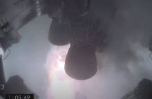 Στιγμιότυπο από την δοκιμαστική πτήση του πυραύλου